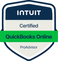 Certified QuickBooks Online ProAdvisor badge